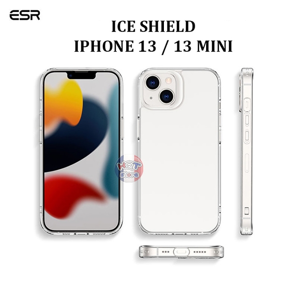 Ốp lưng kính trong suốt ESR ICE SHIELD cho IPhone 13 / 13 Mini