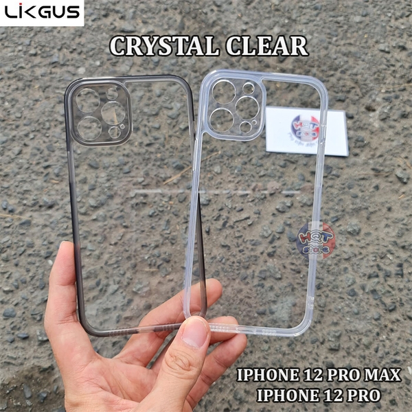Ốp lưng kính trong suốt Likgus Crystal cho IPhone 12 Pro Max / 12 Pro