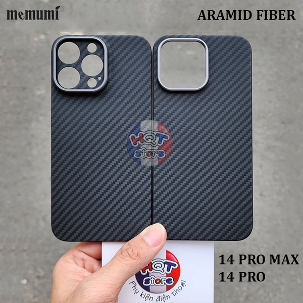 Ốp lưng Memumi Aramid Fiber Case IPhone 14 Pro Max / 14Pro sợi carbon