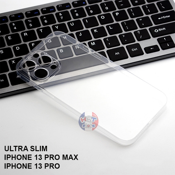 Ốp lưng siêu mỏng trong suốt Ultra Slim 0.4mm IPhone 13 Pro Max 13 Pro