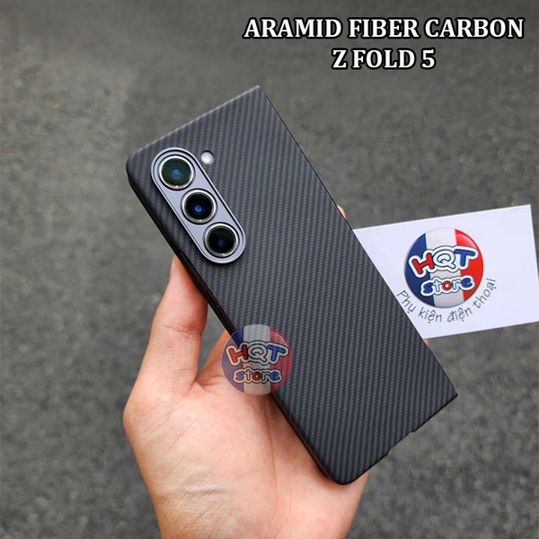 Ốp lưng sợi carbon 600D Aramid Fiber Case cho Samsung Z Fold 5
