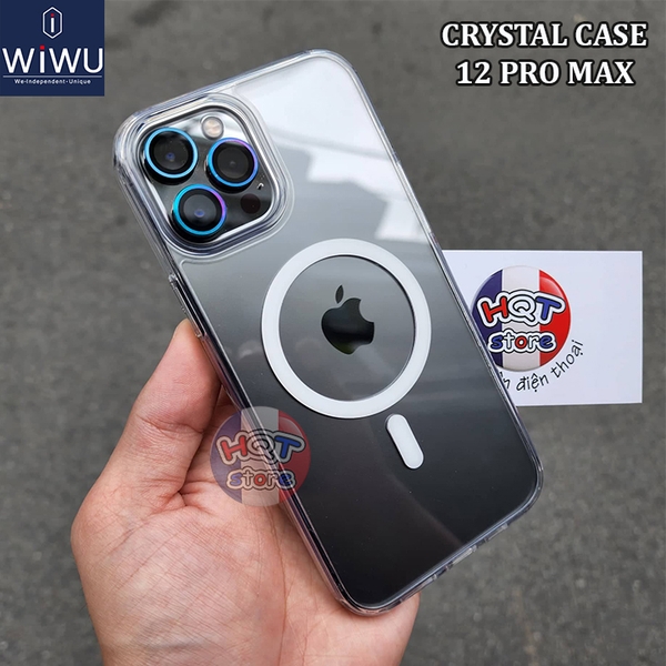 Ốp lưng trong Magsafe WiWU Magnetic Crystal Case IPhone 12 Pro Max