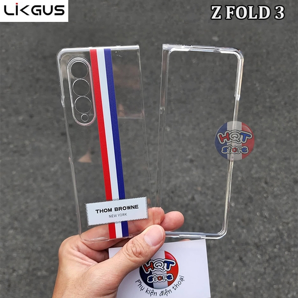 Ốp lưng trong suốt Likgus Clear Thom Browne Samsung Galaxy Z Fold 3