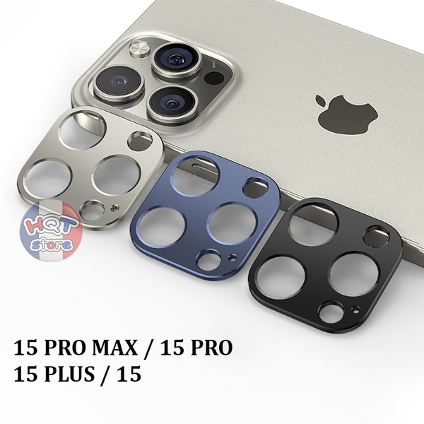 Ốp viền nhôm bảo vệ Camera IPhone 15 Pro Max / 15 Pro / 15 Plus / 15