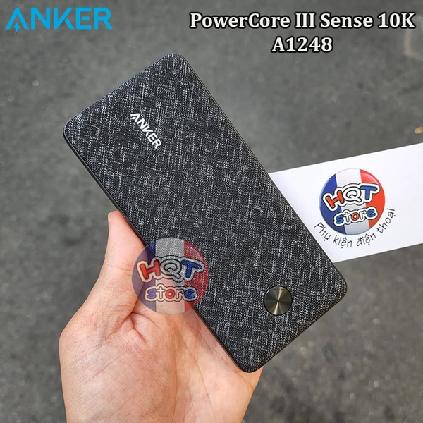 Pin sạc dự phòng Anker PowerCore III Sense 10k 10000 mah Slim PD A1248