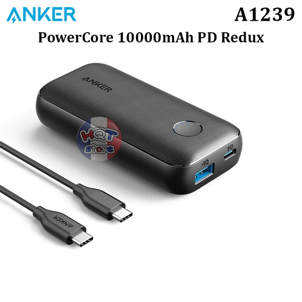 Pin sạc dự phòng sạc nhanh Anker PowerCore 10000 mah PD Redux A1239