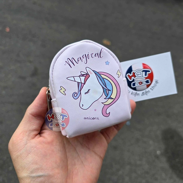 Túi da đựng phụ kiện Ngựa Kỳ Lân Pony Unicorn Magical