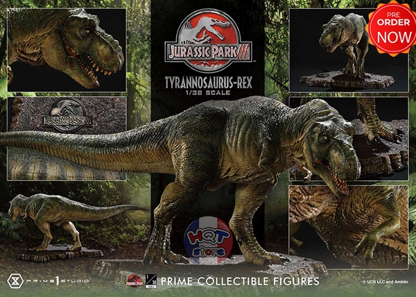 Mô hình khủng long T-Rex Prime 1 Studio Jurassic Park III Bull 1/38