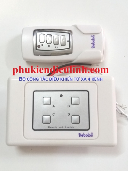 Bộ công tắc điều khiển từ xa 4 kênh