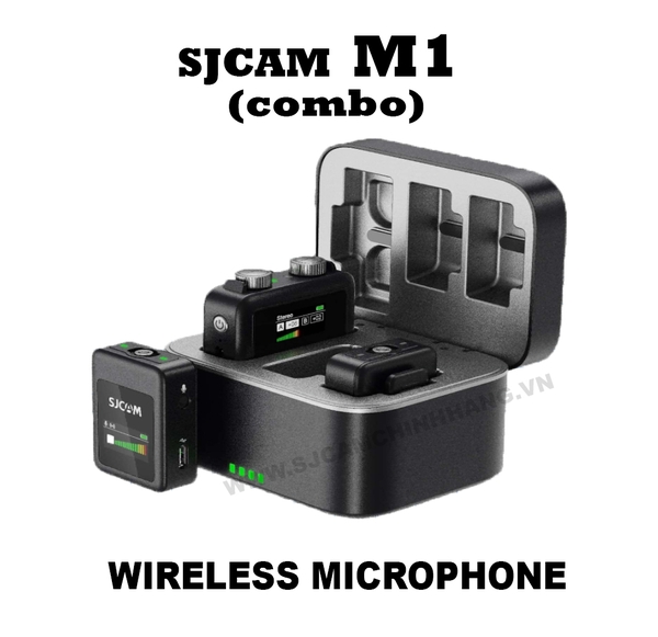 Thiết bị thu âm M1 SJCAM Wireless Microphone (TX + TX + RX)