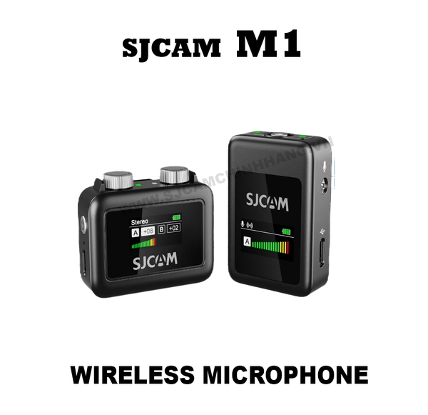 Thiết bị thu âm M1 SJCAM Wireless Microphone (TX + TX + RX)