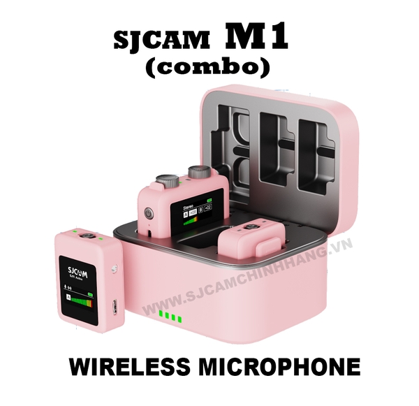 Thiết bị thu âm M1 SJCAM Wireless Microphone (TX + TX + RX)