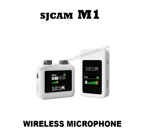 Thiết bị thu âm M1 SJCAM Wireless Microphone (TX + TX + RX)