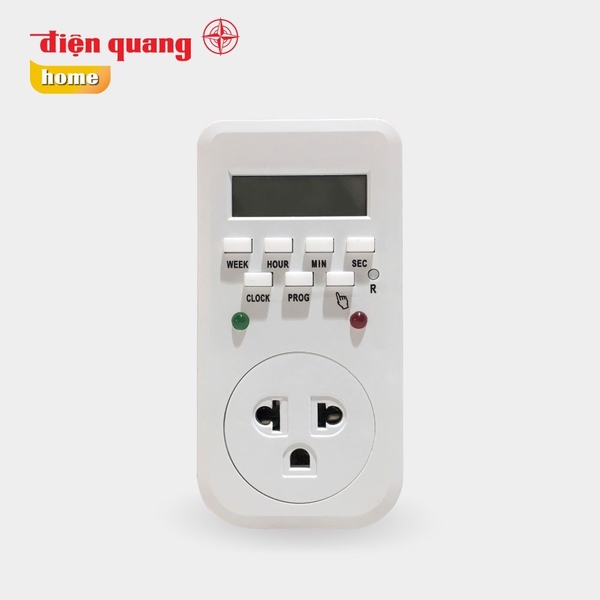 Ổ cắm hẹn giờ ĐQ ESK DT10 W 13 chính hãng Điện Quang