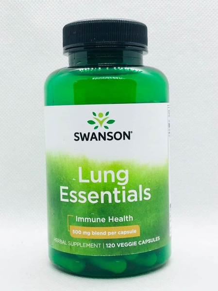Viên uống bổ phổi Swanson Lung Essentials 500mg 120 viên của Mỹ( đủ Bill)