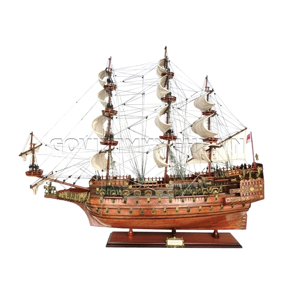 Mô Hình Thuyền Gỗ Chiến Cổ Sovereign Of The Seas - Thân 90cm - Gỗ Tự Nhiên