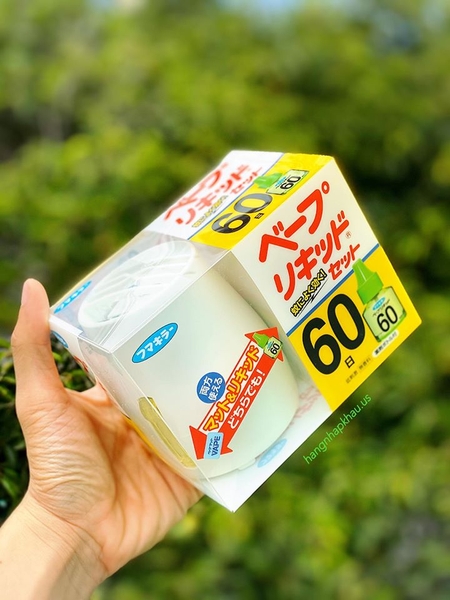 Máy đuổi muỗi và côn trùng + Tinh dầu (60 ngày) - MADE IN JAPAN.