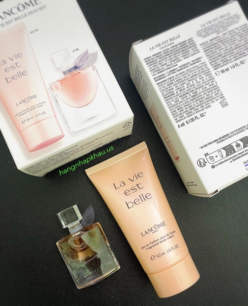Gift set Lancome La Vie Est Belle mini - MADE IN FRANCE.