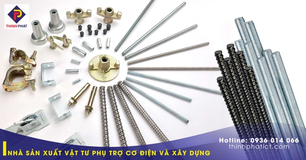 Các sản phẩm ty ren mẹ kẽm, ty ren inox, ty ren vuông,... Thịnh Phát