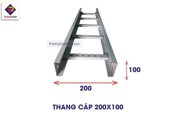 Bản vẽ kỹ thuật thang cáp 200x100