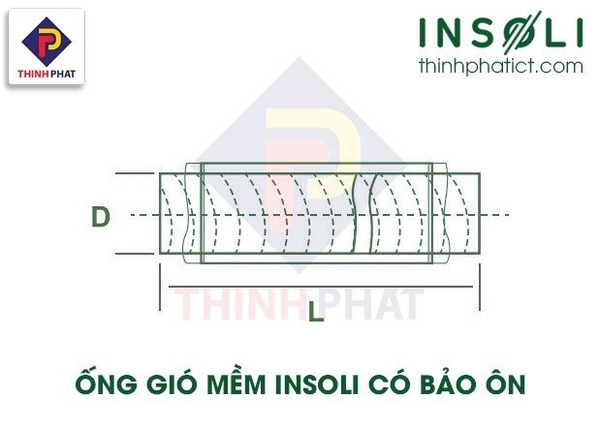 Bản vẽ kỹ thuật ống gió mềm có bảo ôn