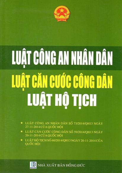 luật công an nhân dân, luật căn cước và luật hộ tịch