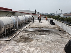 Thi công chống thấm sàn mái