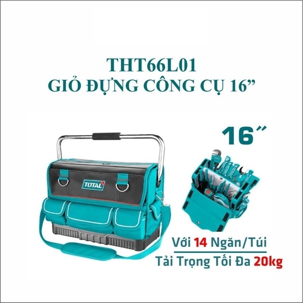 Giỏ đựng công cụ 16 inch THT66L01 TOTAL