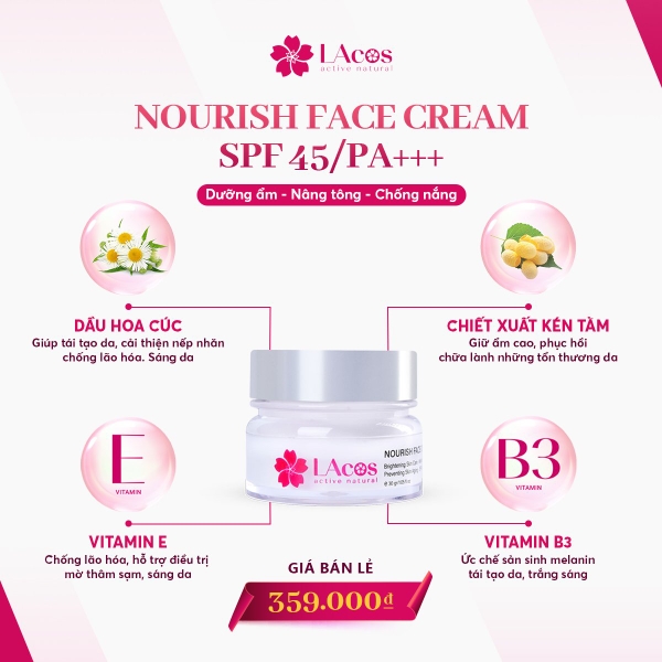 𝐊𝐄𝐌 𝐅𝐀𝐂𝐄 𝐍𝐇𝐔𝐍𝐆 LAcos (NOURISH FACE CREAM)