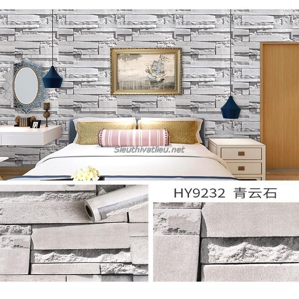 Decal dán tường giả gạch HY9232