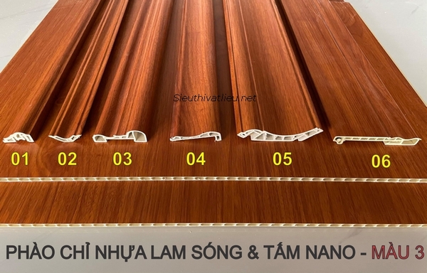 PHÀO CHỈ NHỰA VÂN GỖ MÀU NÂU - MÀU 3