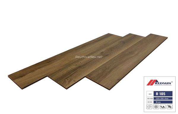 Sàn gỗ Redsun 8mm R105 bản lớn