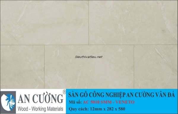 Sàn gỗ laminate An Cường vân đá AC-5010-SMM