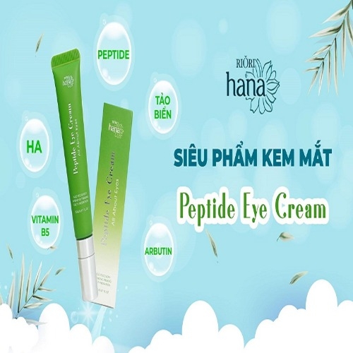 Kem mắt - Kem trị thâm mắt Riori Peptide eye cream 20g