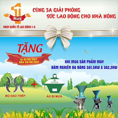 Thư cảm ơn và chương trình khuyến mãi Ngày Quốc tế Lao động 1/5