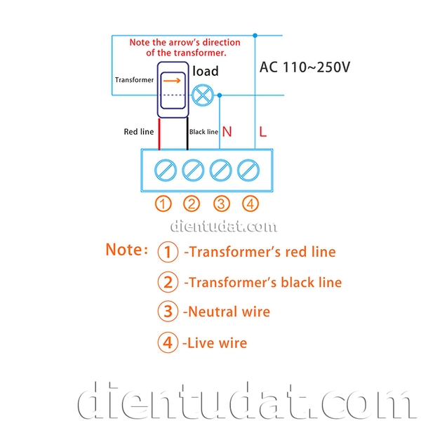 Đồng Hồ Đo AC Đa Năng Hiển Thị 6 Giá Trị Đo 100A