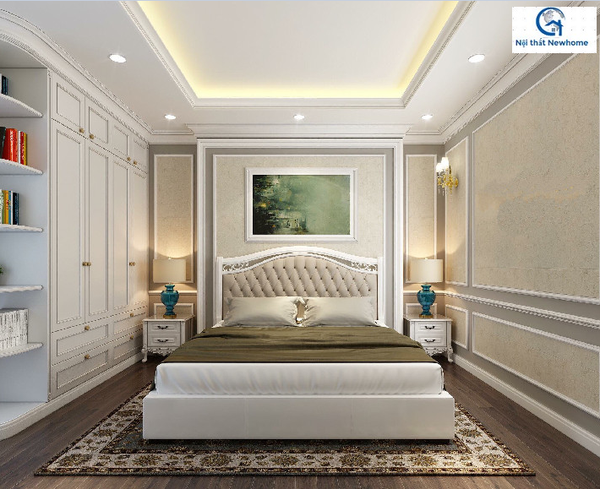 Thiết kế nội thất phòng ngủ- căn CT2B Nam Đô
