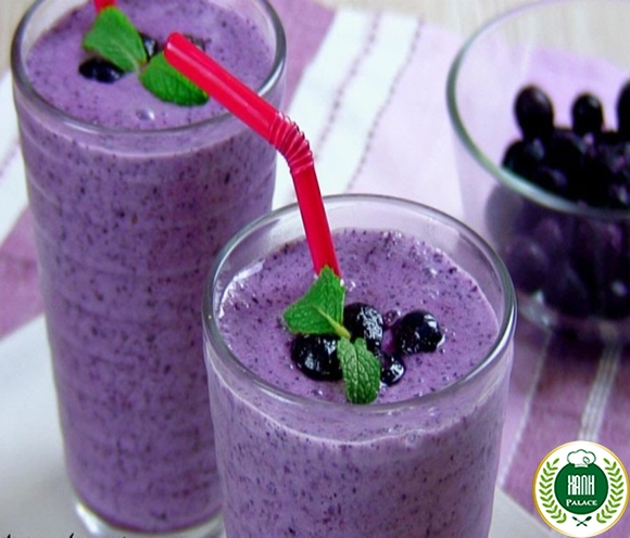 Blueberry ice blended