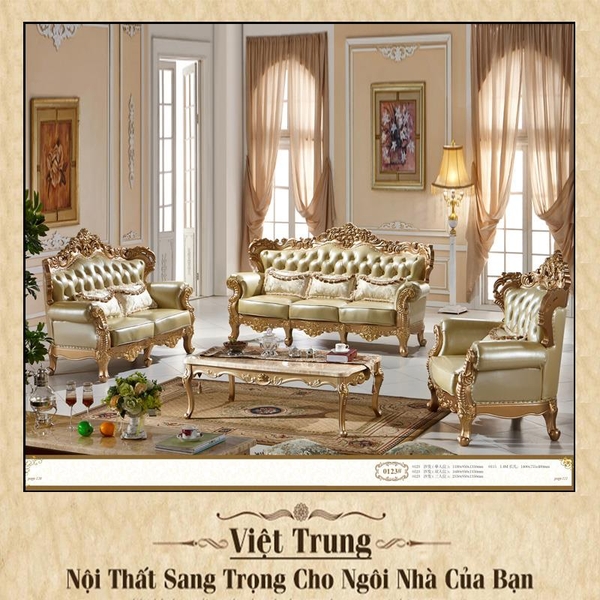 SOFA MẠ VÀNG ĐẲNG CẤP SANG TRỌNG 0123