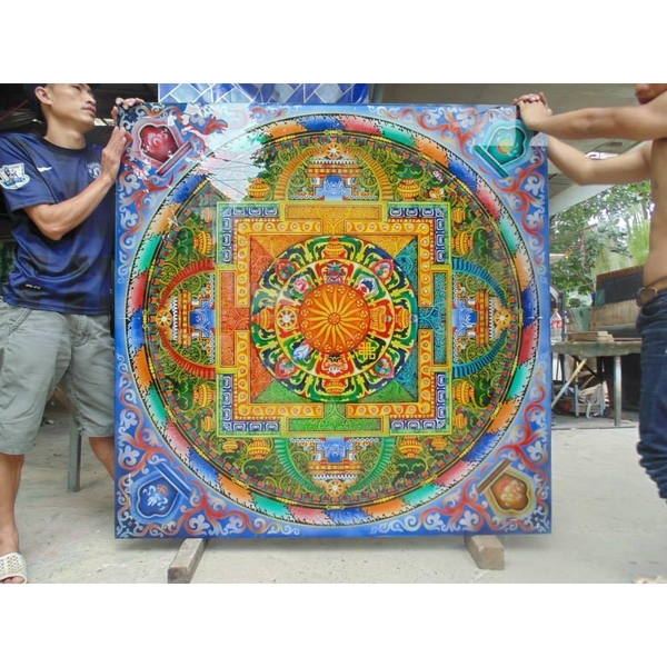 Kính điêu khắc MANDALA- vinhcoba  10/2014