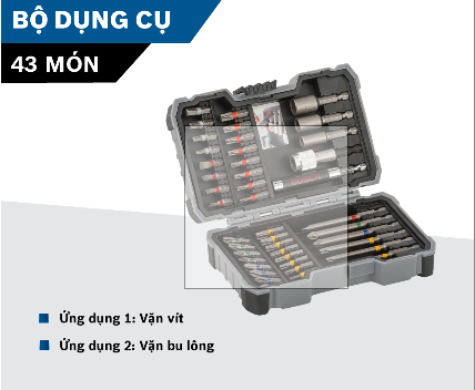 Bộ dụng cụ 43 món