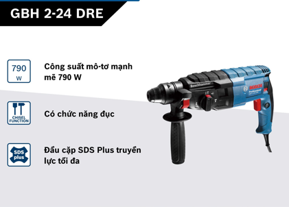 Máy khoan búa Bosch GBH 2-24 DRE