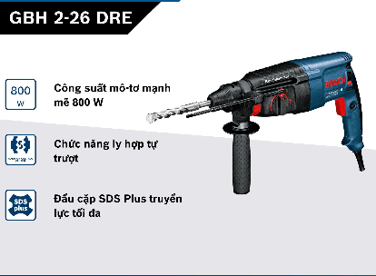 Máy khoan búa Bosch GBH 2-26 DRE