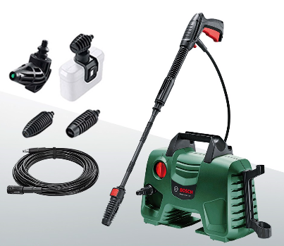 Combo Máy phun xịt rửa áp lực cao Bosch Easy Aquatak 110 + Dây nối dài 6m + Đầu phun 90 độ