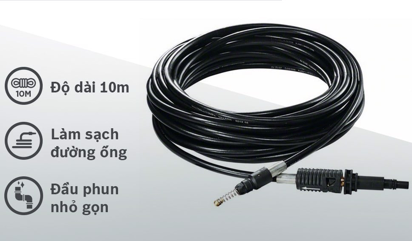 Phụ kiện rửa ống Bosch 10m Aquatak