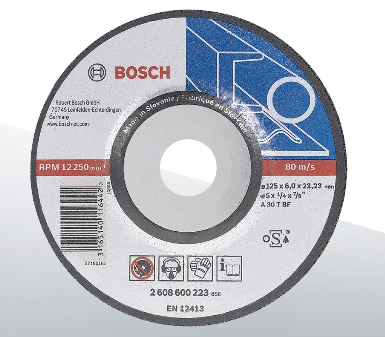 Đá mài Bosch 125x6x22.2mm (sắt)