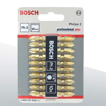 Đầu vặn vít ngắn Bosch (PH2-65mm)