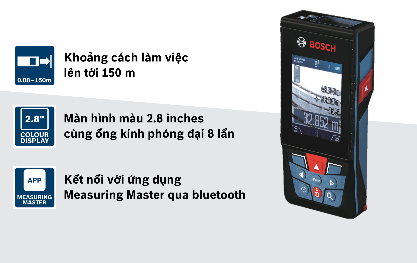 Máy đo khoảng cách laser Bosch GLM 150 C