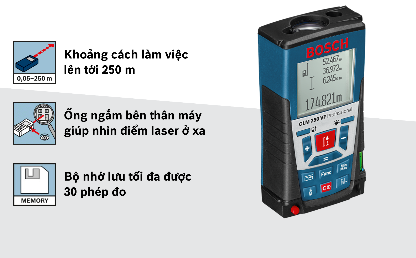 Máy đo khoảng cách Bosch GLM 250 VF