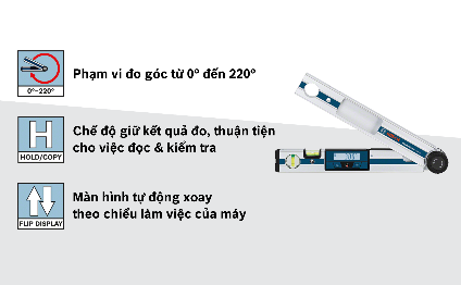 Máy đo góc kỹ thuật số Bosch GAM 220